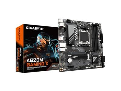 Gigabyte A620M GAMING X - Moderkort - micro ATX - Socket AM5 - AMD A620 Chipuppsättning - USB 3.2 Gen 1, USB-C 3.2 Gen 1, USB-C 3.2 Gen 2x2 - Gigabit LAN - inbyggda grafiken (CPU krävs) - HD-ljud (8 kanaler)