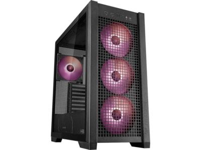 ASUS TUF Gaming GT302 ARGB - Mid tower - utökad ATX - genomskinlig sidopanel (härdat glas) - ingen strömförsörjning - USB/ljud