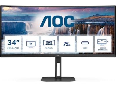 AOC 34" curved skärm CU34V5C/BK/23