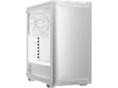 be quiet! Pure Base 501 Airflow Window - Midi-torn - ATX - genomskinlig sidopanel (härdat glas) - ingen strömförsörjning (ATX / PS/2) - vit - USB/ljud