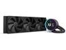 NZXT Kraken Elite 360 - Kylsystem med vätska till processorn - med LCD-display - Elementstorlek: 360 mm - (för: LGA1851, LGA1700, LGA1200, LGA115x Socket, AM4, AM5) - koppar - 120 mm - mattsvart