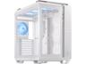ASUS TUF Gaming GT502 Plus - Mid tower - ATX - genomskinlig sidopanel (härdat glas) - ingen strömförsörjning - vit - USB/ljud