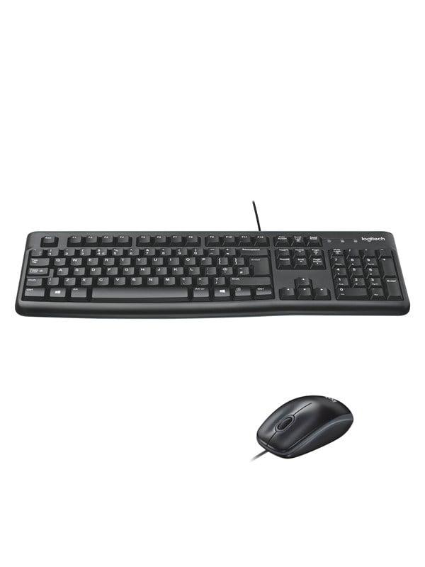 Logitech Desktop MK120 nordiska - Tastatur & Mus set - Nordisk - Svart