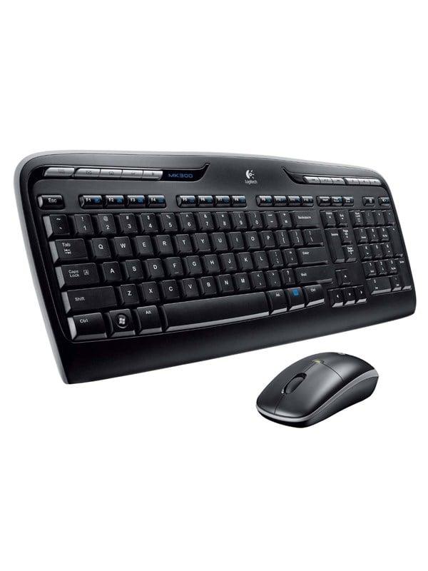 Logitech Wireless Desktop - Tastatur & Mus set - Nordisk - Svart