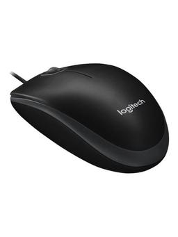 Logitech B100 Optical USB Mouse - mus - Mouse - Optic - 3 knappar - Svart