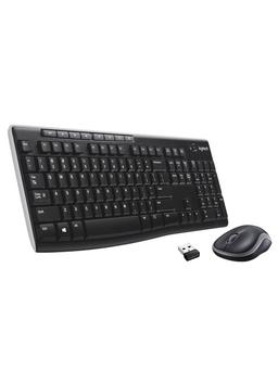 Logitech Wireless Combo MK270 - Tastatur & Mus set - Nordisk - Svart