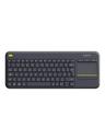 Logitech K400 Plus Ergonomic Wireless Touch - Tangentbord - Nordisk - Svart