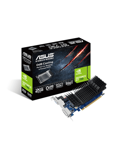 ASUS GeForce GT 730 Silent Low Profile - 2GB GDDR5 RAM - Grafikkort