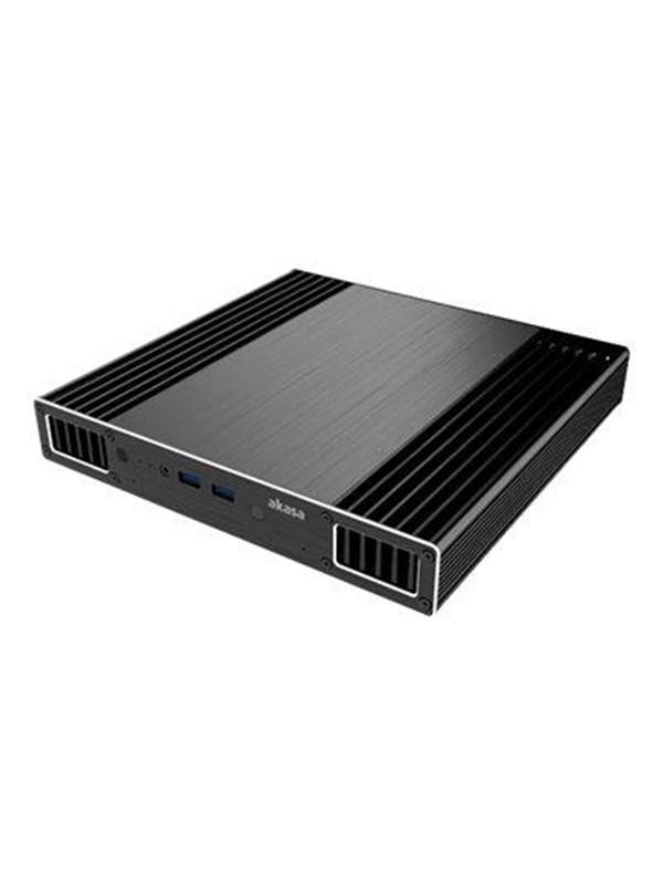 Akasa Plato X7 - ultra small form factor - UCFF - Chassi - Ultra small form factor - Svart