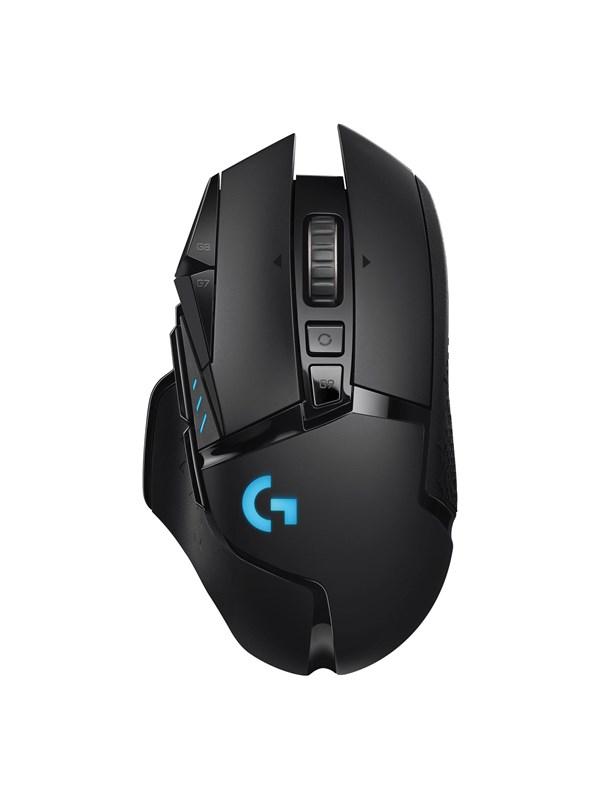 Logitech G502 LIGHTSPEED - Gamingmus - Optic - 11 knappar - Svart med RGB ljus