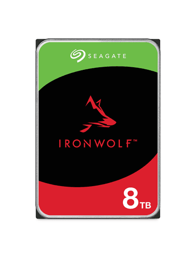 Seagate IronWolf - 8TB - Hårddisk - ST8000VN004 - SATA-600 - 3,5"