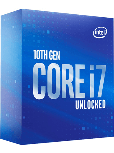 Intel Core i7-10700K Comet Lake CPU - 8 kärnor - 3.8 GHz - Intel LGA1200 - Intel Boxed (utan kylare)