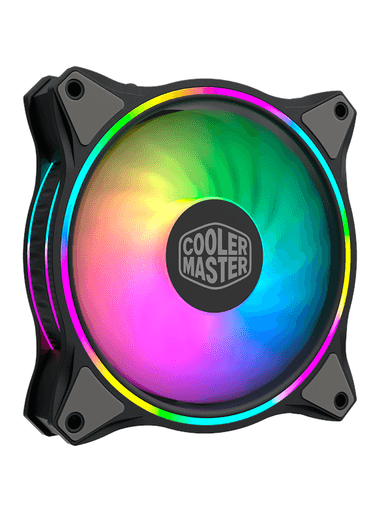 Cooler Master MasterFan MF120 HALO - Chassi fläkt - 120mm - Svart med RGB LED - 30 dBA