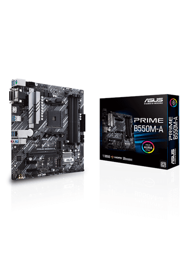 ASUS PRIME B550M-A Moderkort - AMD B550 - AMD AM4 socket - DDR4 RAM - Micro-ATX