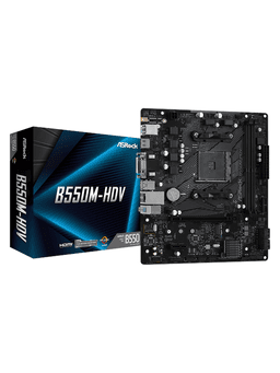 ASRock B550M-HDV Moderkort - AMD B550 - AMD AM4 socket - DDR4 RAM - Micro-ATX