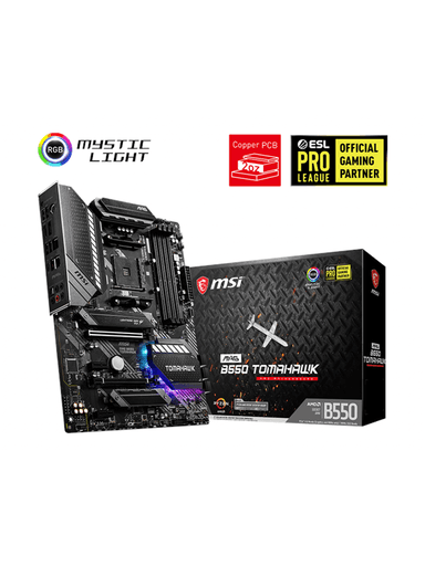 MSI MAG B550 TOMAHAWK Moderkort - AMD B550 - AMD AM4 socket - DDR4 RAM - ATX