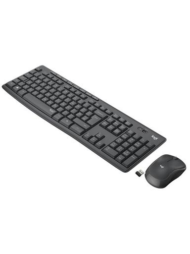 Logitech MK295 Silent Wireless Combo - Graphite - ND - Tastatur & Mus set - Nordisk - Svart