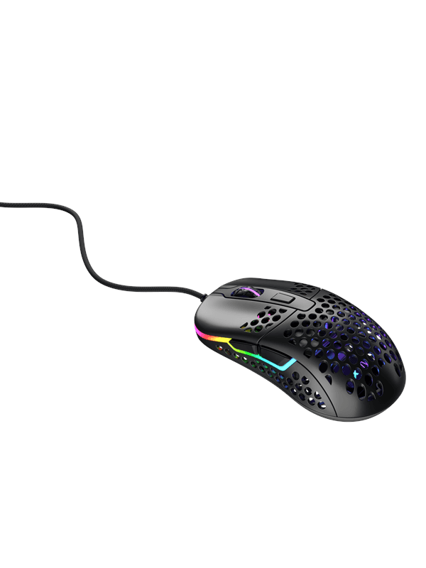 Xtrfy M42 RGB - Black - Gamingmus - Optic - 6 knappar - Svart med RGB ljus