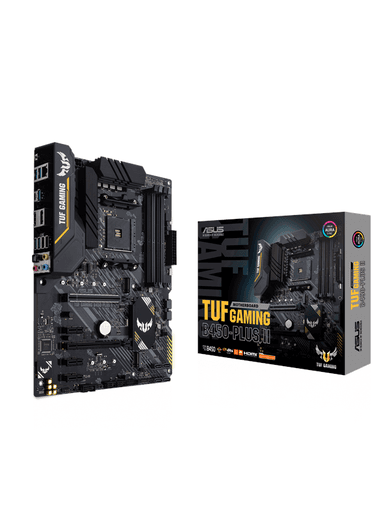 ASUS TUF GAMING B450-PLUS II Moderkort - AMD B450 - AMD AM4 socket - DDR4 RAM - ATX