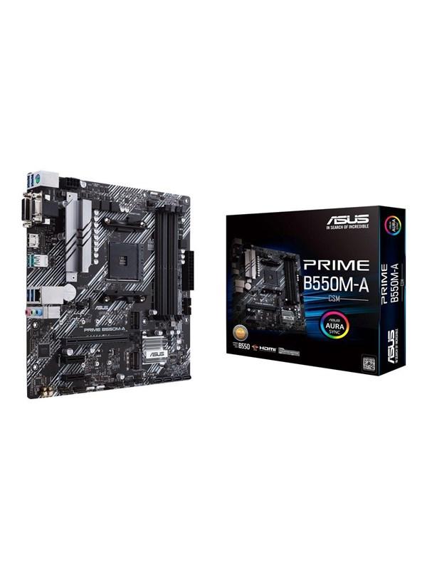 ASUS PRIME B550M-A/CSM Moderkort - AMD B550 - AMD AM4 socket - DDR4 RAM - Micro-ATX