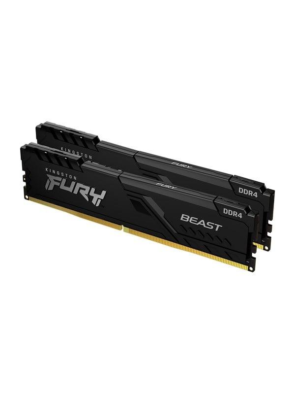 Kingston FURY Beast DDR4-3200 - 32GB - CL16 - Dual Channel (2 pcs) - Intel XMP - Svart