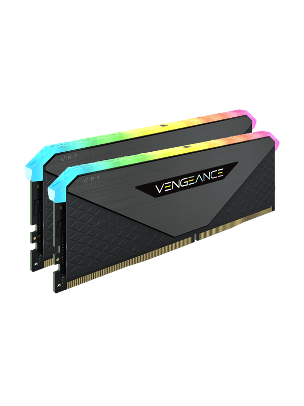 Corsair Vengeance RGB RT DDR4-3200 - 16GB - CL16 - Dual Channel (2 pcs) - AMD Optimized - Svart med RGB