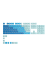 Glorious GPBT Keycaps ISO NOR-Layout (114st) - Caribbean Ocean