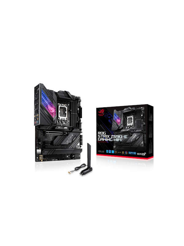 ASUS ROG STRIX Z690-E GAMING WIFI Moderkort - Intel Z690 - Intel LGA1700 socket - DDR5 RAM - ATX