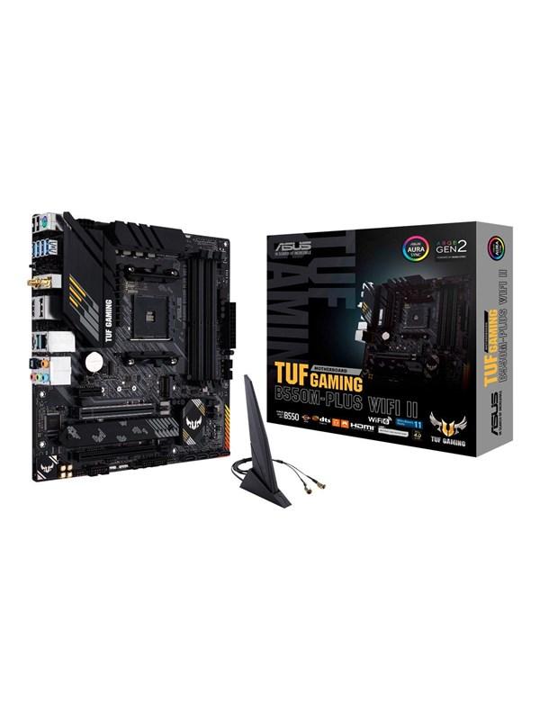 ASUS TUF GAMING B550M-PLUS WIFI II Moderkort - AMD B550 - AMD AM4 socket - DDR4 RAM - Micro-ATX