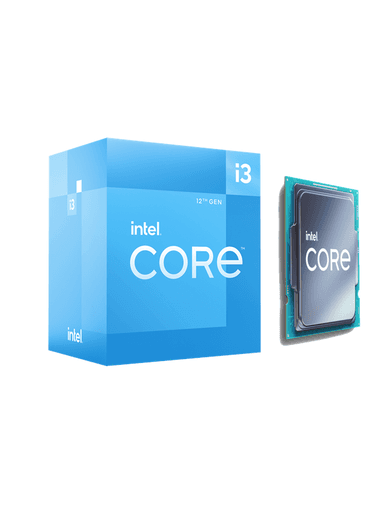 Intel Core i3-12100 Alder Lake CPU - 4 kärnor - 3.3 GHz - Intel LGA1700 - Intel Boxed (med kylare)