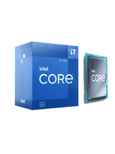 Intel Core i7-12700F Alder Lake CPU - 12 kärnor - 2.1 GHz - Intel LGA1700 - Intel Boxed (med kylare)