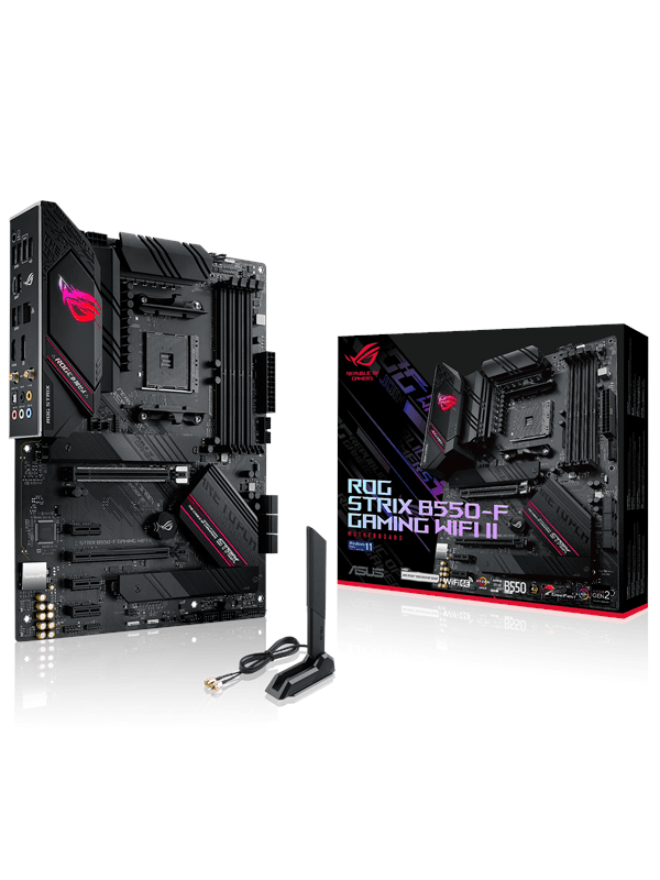 ASUS ROG STRIX B550-F GAMING WIFI II Moderkort - AMD B550 - AMD AM4 socket - DDR4 RAM - ATX