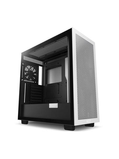 NZXT H7 Flow Matte White / Black - Chassi - Miditower - Vit