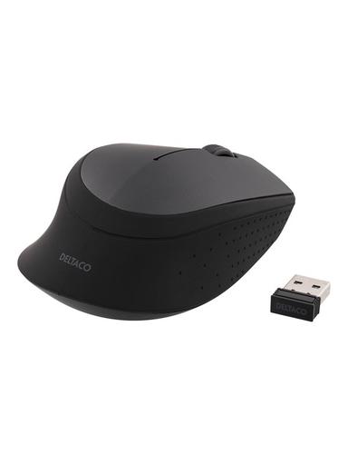 Deltaco MS-460 - Mouse optical 3 buttons wireless USB Black - Mouse - Optic - 3 knappar - Svart