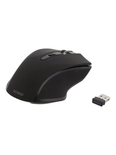 Deltaco MS-763 wireless USB Optical Mouse 5 buttons + scroll Black - Mouse - Optic - 5 knappar - Svart