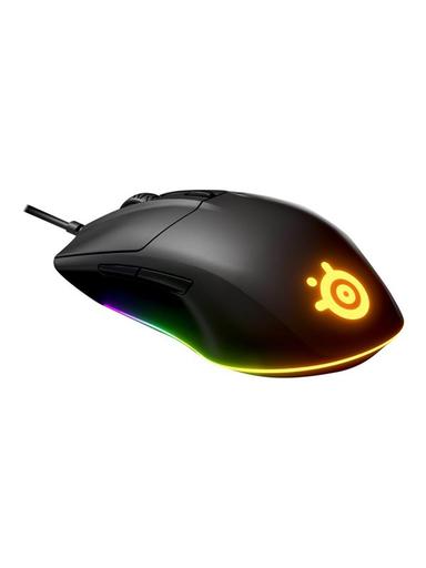 SteelSeries Rival 3 - Gamingmus - Optic - 6 knappar - Svart