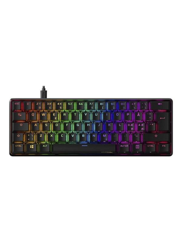 HyperX Alloy Origins 60 - Red - ND - Gaming Tangentbord - Nordisk - Svart