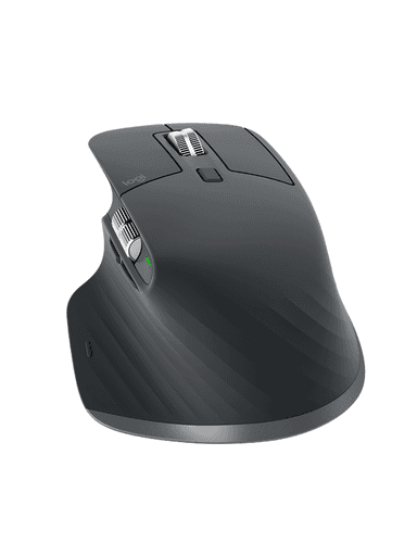 Logitech MX Master 3S Performance Wireless Mouse - Graphite - Ergonomisk mus - Optic - 7 knappar - Svart