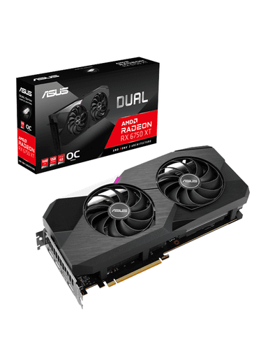 ASUS Radeon RX 6750 XT DUAL OC - 12GB GDDR6 RAM - Grafikkort