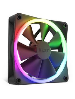 NZXT F140 RGB - Black - Chassi fläkt - 140mm - Svart med RGB LED - 33 dBA