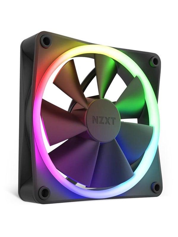 NZXT F140 RGB - Black - Chassi fläkt - 140mm - Svart med RGB LED - 33 dBA