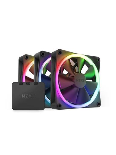 NZXT F120 RGB 3-pack & RGB Controller - Black - Chassi fläkt - 120mm - Svart med RGB LED - 28 dBA