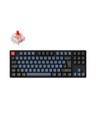 Keychron K8 Pro QMK/VIA RGB Wireless Mechanical Hot-Swap - Gateron G Pro Red - Gaming Keyboard - Utan numpad - Nordisk - Svart