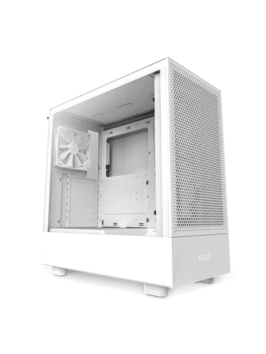 NZXT H5 Flow Matte White - Chassi - Miditower - Vit