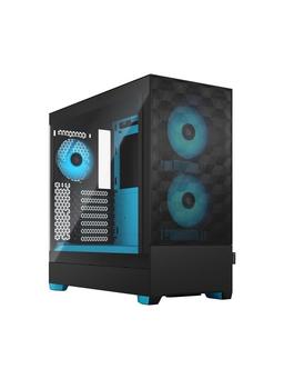 Fractal Design Pop Air RGB - Cyan Core TG Clear Tint - Chassi - Miditower - Blå