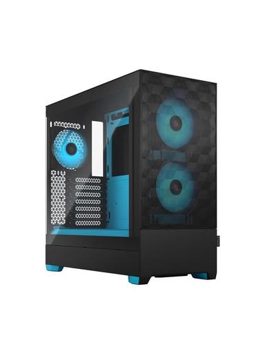 Fractal Design Pop Air RGB - Cyan Core TG Clear Tint - Chassi - Miditower - Blå