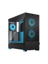 Fractal Design Pop Air RGB - Cyan Core TG Clear Tint - Chassi - Miditower - Blå