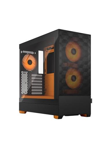 Fractal Design Pop Air RGB - Orange Core TG Clear Tint - Chassi - Miditower - Orange