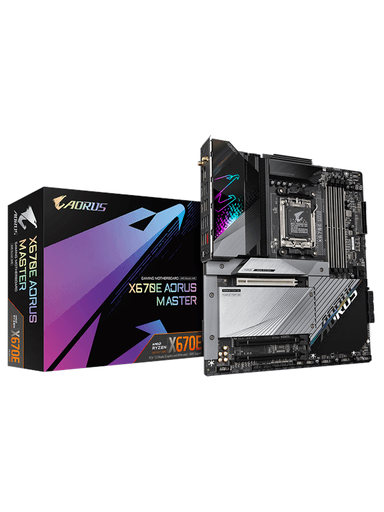 GIGABYTE X670E AORUS MASTER Moderkort - AMD X670E - AMD AM5 socket - DDR5 RAM - ATX