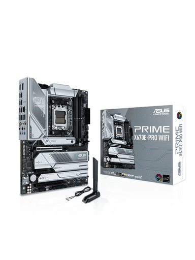 ASUS PRIME X670E-PRO WIFI Moderkort - AMD X670E - AMD AM5 socket - DDR5 RAM - ATX